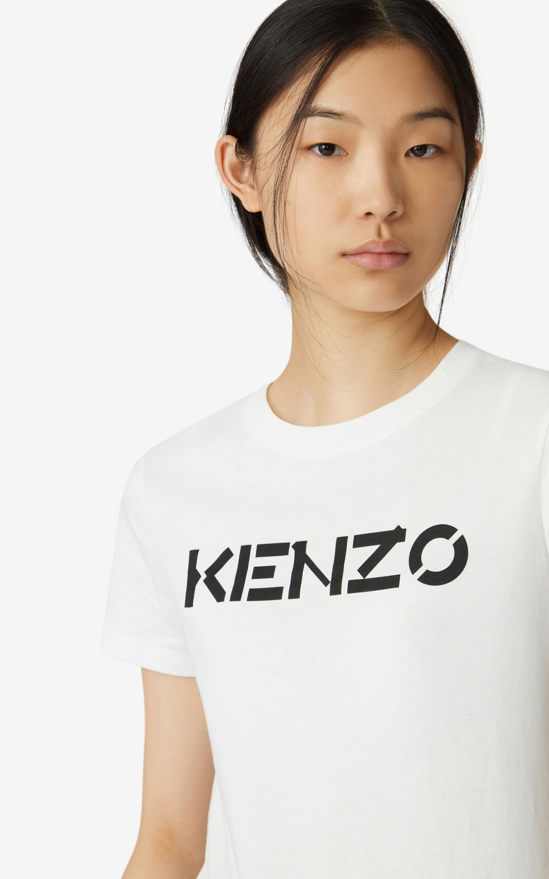 Camisetas Kenzo Logo Mujer Blancas - SKU.9368521